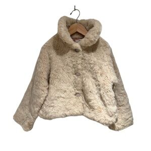 REPETTO blush pink faux fur dressy jacket - size 6